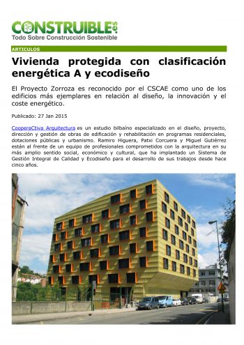 2015 CONSTRUIBLE Proyecto Zorroza