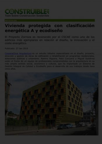 2015 CONSTRUIBLE Proyecto Zorroza