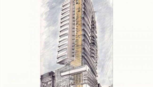 Edificio de apartamentos en la Havana