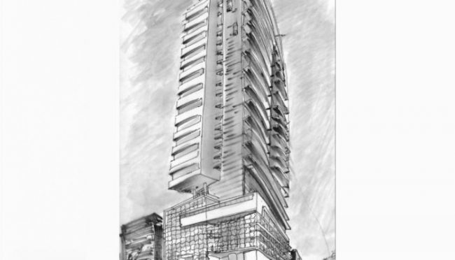 Edificio de apartamentos en la Havana